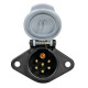 Lampa ΠΡΙΖΑ ΚΟΤΣΑΔΟΡΟΥ ΜΕ ΑΣΗΜΙ ΚΑΠΑΚΙ 24S 24V 7PIN ISO 3731 ΑΡΣΕΝΙΚΗ