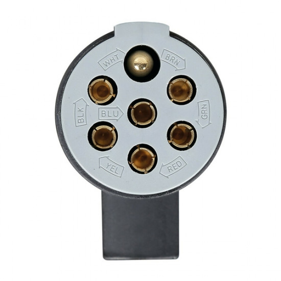 Lampa ΠΡΙΖΑ ΚΟΤΣΑΔΟΡΟΥ ΠΛΑΣΤΙΚΗ ΑΣΗΜΙ 24S 24V 7PIN ISO 3731 ΘΗΛΥΚΗ