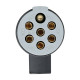 Lampa ΠΡΙΖΑ ΚΟΤΣΑΔΟΡΟΥ ΠΛΑΣΤΙΚΗ ΑΣΗΜΙ 24S 24V 7PIN ISO 3731 ΘΗΛΥΚΗ