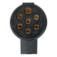 Lampa ΠΡΙΖΑ ΚΟΤΣΑΔΟΡΟΥ ΠΛΑΣΤΙΚΗ ΜΑΥΡΗ 24N 24V 7PIN ISO 1185 ΘΗΛΥΚΗ