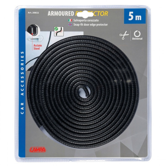 Lampa ΠΡΟΣΤΑΤΕΥΤΙΚΟ ΠΟΡΤΑΣ ARMOURED PROTECTOR ΛΑΣΤΙΧΕΝΙΟ ΜΕ ΕΣΩΤΕΡΙΚΟ ΛΑΜΑΚΙ 500cm ΜΑΥΡΟ 1 ΤΕΜ. Lampa ΠΡΟΣΤΑΤΕΥΤΙΚΟ ΠΟΡΤΑΣ ARMOURED PROTECTOR ΛΑΣΤΙΧΕΝΙΟ ΜΕ ΕΣΩΤΕΡΙΚΟ ΛΑΜΑΚΙ 500cm ΜΑΥΡΟ 1 ΤΕΜ.
