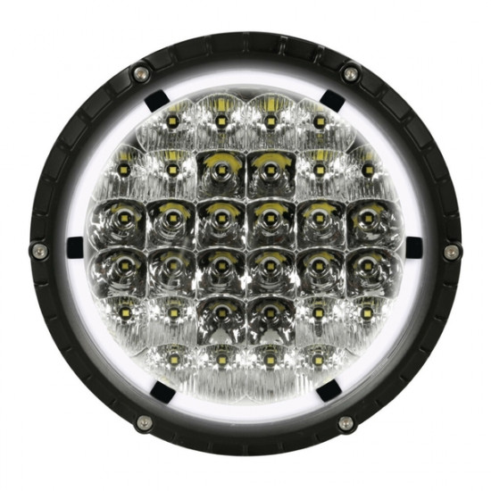 Lampa ΠΡΟΒΟΛΕΑΣ BEXTAR 10>30V 62 LED 73W 6.500Κ 6080lm ΚΑΡΦΙ ΜΕ NEON ΘΕΣΕΩΣ ΣΤΡΟΓΓΥΛΟΣ (195x205x65 mm) -1ΤΕΜ.