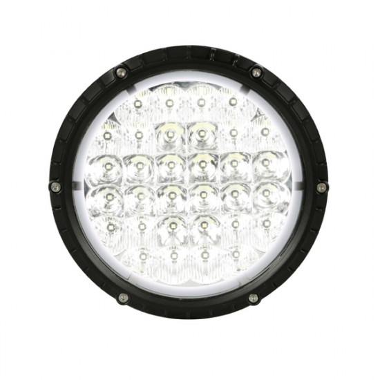 Lampa ΠΡΟΒΟΛΕΑΣ BEXTAR 10>30V 62 LED 73W 6.500Κ 6080lm ΚΑΡΦΙ ΜΕ NEON ΘΕΣΕΩΣ ΣΤΡΟΓΓΥΛΟΣ (195x205x65 mm) -1ΤΕΜ.
