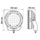 Lampa ΠΡΟΒΟΛΕΑΣ BEXTAR 10>30V 62 LED 73W 6.500Κ 6080lm ΚΑΡΦΙ ΜΕ NEON ΘΕΣΕΩΣ ΣΤΡΟΓΓΥΛΟΣ (195x205x65 mm) -1ΤΕΜ.