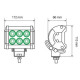 Lampa ΠΡΟΒΟΛΕΑΣ ΕΡΓΑΣΙΑΣ CREE LED WL-7 10/32V 6LED 18W 1560LM 6.000K ΜΕ ΦΩΣ ΚΑΡΦΙ (112 x 113 x 66 mm)-1ΤΕΜ. Lampa ΠΡΟΒΟΛΕΑΣ ΕΡΓΑΣΙΑΣ CREE LED WL-7 10/32V 6LED 18W 1560LM 6.000K ΜΕ ΦΩΣ ΚΑΡΦΙ (112 x 113 x 66 mm)-1ΤΕΜ.