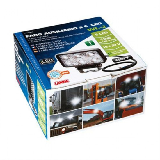 Lampa ΠΡΟΒΟΛΕΑΣ ΕΡΓΑΣΙΑΣ WL-2 18W 1200LM ΜΕ 6 LED ΚΑΡΦΙ 10-30V/21W 6.000K (111 x 95 x 56 mm) -1ΤΕΜ. Lampa ΠΡΟΒΟΛΕΑΣ ΕΡΓΑΣΙΑΣ WL-2 18W 1200LM ΜΕ 6 LED ΚΑΡΦΙ 10-30V/21W 6.000K (111 x 95 x 56 mm) -1ΤΕΜ.