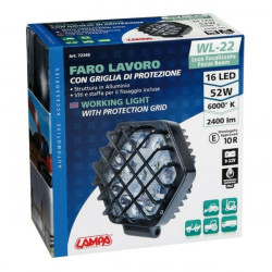 Lampa ΠΡΟΒΟΛΕΑΣ ΕΡΓΑΣΙΑΣ WL-22 16LED 52W 2400lm 9>32V (138 x 140 x 70 mm) ΚΑΡΦΙ -1 ΤΕΜ.