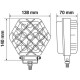 Lampa ΠΡΟΒΟΛΕΑΣ ΕΡΓΑΣΙΑΣ WL-22 16LED 52W 2400lm 9>32V (138 x 140 x 70 mm) ΚΑΡΦΙ -1 ΤΕΜ.