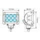 Lampa ΠΡΟΒΟΛΕΑΣ ΕΡΓΑΣΙΑΣ WL-6 9/32V 6 CREE LED 18W 1560LM 6.000K (112 x 113 x 66 mm) ΜΕ ΦΩΣ ΔΙΑΘΛΑΣΗΣ -1ΤΕΜ. Lampa ΠΡΟΒΟΛΕΑΣ ΕΡΓΑΣΙΑΣ WL-6 9/32V 6 CREE LED 18W 1560LM 6.000K (112 x 113 x 66 mm) ΜΕ ΦΩΣ ΔΙΑΘΛΑΣΗΣ -1ΤΕΜ.