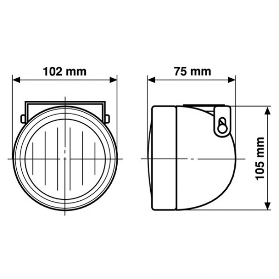 Lampa ΠΡΟΒΟΛΕΑΣ LUNAR 12V H3 55W 2ΤΕΜ.