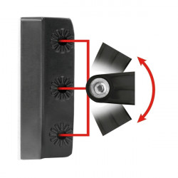 Lampa ΠΡΟΒΟΛΕΑΣ WL-26 16LED 48W 3300lm 10>30V 110x110x44 mm 3 ΘΕΣΕΩΝ ΜΕ ΦΩΣ ΔΙΑΘΛΑΣΗΣ -1ΤΕΜ.
