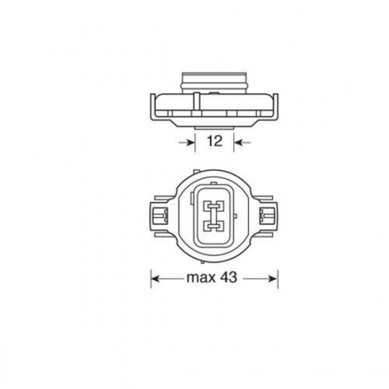 Lampa PSY24W 12V 24W 385lm PG20-4 STANDARD LINE ΠΟΡΤΟΚΑΛΙ 1ΤΕΜ. ΣΕ BLISTER