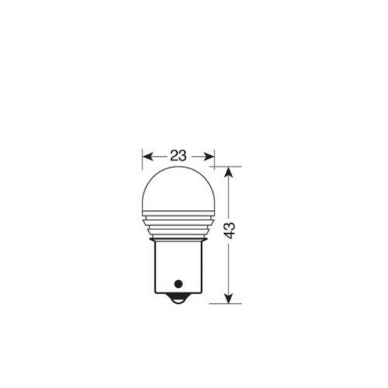 Lampa PY21W 10-30V BAU15s 310lm ΜΟΝΟΠΟΛΙΚΟ ΠΟΡΤΟΚΑΛΙ ΔΙΑΘΛΑΣΗΣ MEGA-LED 9 BLISTER 1ΤΕΜ.