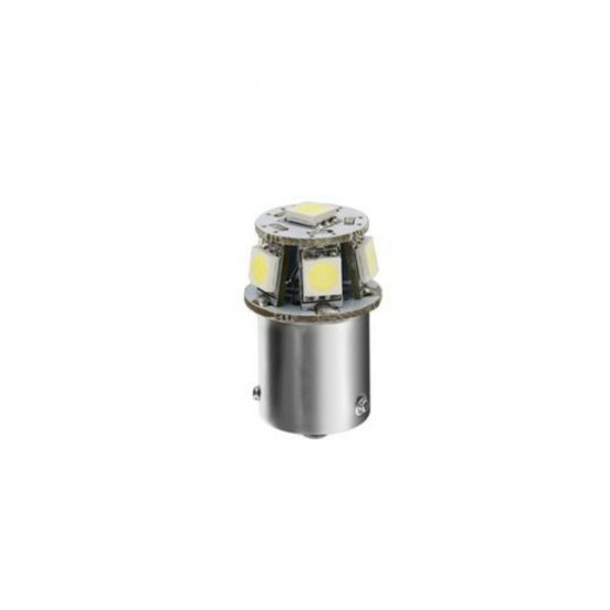 Lampa R5W 24V BA15s HYPER-LED18 ΠΟΡΤΟΚΑΛΙ 6SMDx3chips (ΜΟΝΟΠΟΛΙΚΟ-ΦΟΥΝΤΟΥΚΙ-) BLISTER 1ΤΕΜ.
