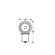 Lampa R5W 24V BA15s HYPER-LED18 ΠΟΡΤΟΚΑΛΙ 6SMDx3chips (ΜΟΝΟΠΟΛΙΚΟ-ΦΟΥΝΤΟΥΚΙ-) BLISTER 1ΤΕΜ.