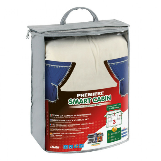 Lampa ΣΕΤ ΚΟΥΡΤΙΝΕΣ ΝΤΑΛΙΚΑΣ PREMIER SMART CABIN ΚΡΕΜ 5ΤΕΜ.