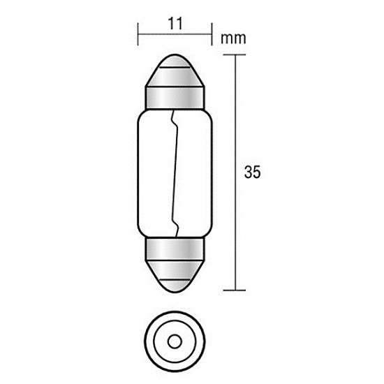 Lampa ΣΕΤ ΛΑΜΠΑΚΙΑ C5W-12V-5W SV8.5-8