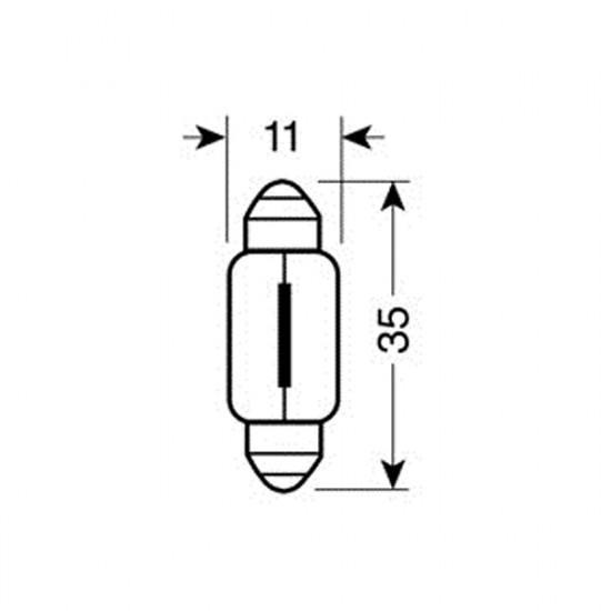 Lampa ΣΕΤ ΛΑΜΠΑΚΙΑ ΛΑΜΠΕΣ ΣΕΤ 10ΤΕΜ C10W SV8,5