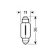 Lampa ΣΕΤ ΛΑΜΠΑΚΙΑ ΛΑΜΠΕΣ ΣΕΤ 10ΤΕΜ C10W SV8,5