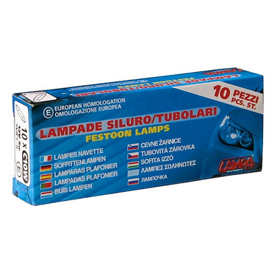 Lampa ΣΕΤ ΛΑΜΠΑΚΙΑ ΛΑΜΠΕΣ ΣΕΤ 10ΤΕΜ C10W SV8,5