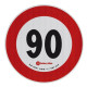 Lampa ΣΗΜΑ ΤΑΧΥΤΗΤΑΣ ΧΙΛΙΟΜΕΤΡΩΝ 90km/h ΑΥΤΟΚΟΛΛΗΤΟ