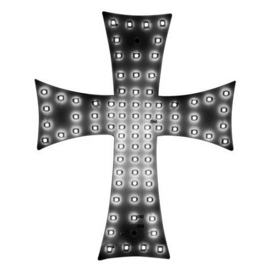 Lampa ΣΤΑΥΡΟΣ 24V ΜΕ 81 LED ΛΕΥΚΟ ΜΕ ΦΙΣ ΑΝΑΠΤΗΡΑ ΚΑΙ ΚΑΛΩΔΙΟ 200cm 200x250mm