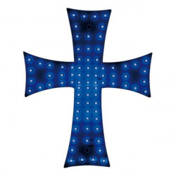 Lampa ΣΤΑΥΡΟΣ 24V ΜΕ 81 LED ΜΠΛΕ ΜΕ ΦΙΣ ΑΝΑΠΤΗΡΑ ΚΑΙ ΚΑΛΩΔΙΟ 200cm 200x250mm