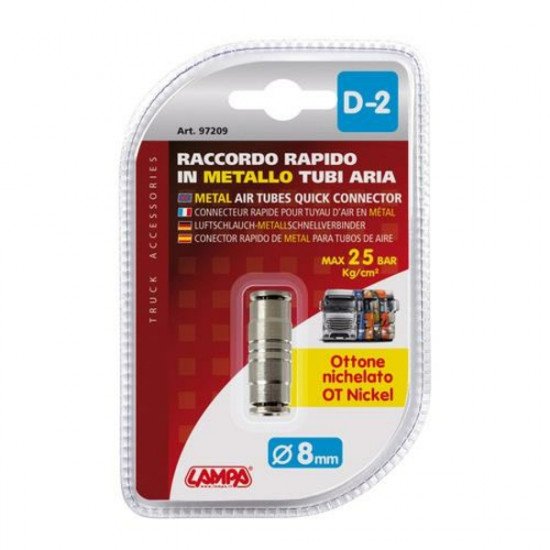 Lampa ΣΥΝΔΕΣΜΟΣ ΑΕΡΑ ΜΕΤΑΛΛΙΚΟΣ  D-1 8mm max 25BAR 20ΤΕΜ.