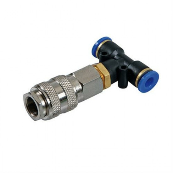 Lampa ΣΥΝΔΕΣΜΟΣ ΑΕΡΑ T-5 ΔΙΠΛΟΣ ΜΕ ΑΝΤΑΠΤΟΡΑ 8mm 13bar kg/cm