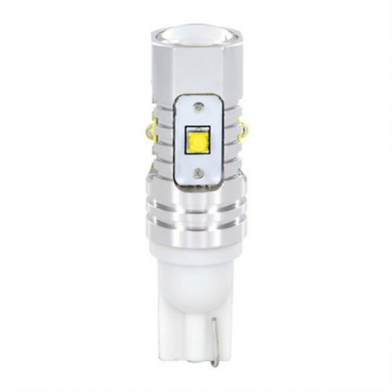 Lampa T10 10-30V W2,1x9,5d 380lm (ΚΑΡΦΩΤΟ) Λευκό Διάθλασης MEGA-LED 45 CREE-LED BLISTER 2τεμ.