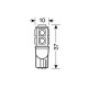 Lampa T10 12V 9SMDx3CHIPS POWER27 HYPER-LED