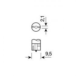 Lampa T10 12V W2,1x9,5d 28lm HYPER-LED6 ΛΕΥΚΟ ΔΙΑΘΛΑΣΗΣ 2SMDx3chips (ΚΑΡΦΩΤΟ-ΔΙΠΛΟΕΣΤΙΑΚΟ- CAN-BUS) 2 ΤΕΜ.