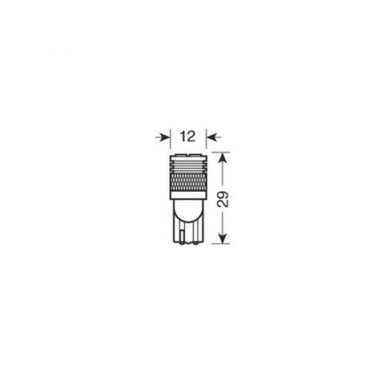 Lampa T10 12V W2,1x9,5d MEGA-LED 12 200lm (ΔΙΠΛΗΣ ΠΟΛΙΚΟΤΗΤΑΣ) 2ΤΕΜ.