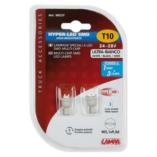 Lampa T10 24/28V W2,1x9,5d HYPER-LED3