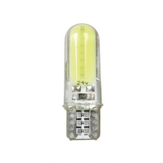 Lampa T10 24-30V W2,1x9,5d MEGA-LED COB 2SMDx12chips 150lm ΛΕΥΚΟ 2ΤΕΜ.
