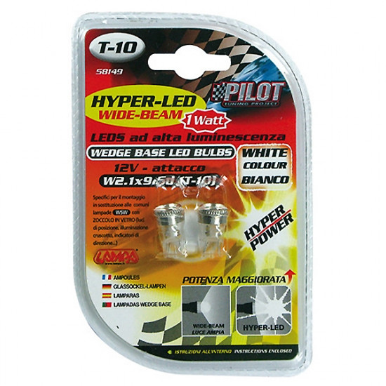 Lampa Τ10 HYPER-LED ΨΕΙΡΑ ΔΙΑΘΛΑΣΗΣ ΛΕΥΚΟ ΦΩΣ