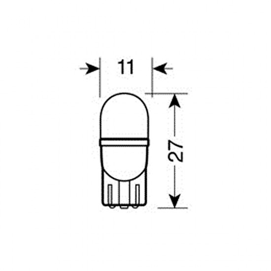 Lampa Τ10 ΨΕΙΡΑ ΛΕΥΚΟ ΦΩΣ W2.1x9.5d  ΚΑΡΦΙ