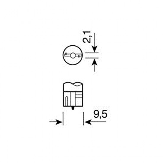 Lampa Τ10 ΨΕΙΡΑ ΛΕΥΚΟ ΦΩΣ W2.1x9.5d  ΚΑΡΦΙ