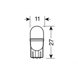 Lampa Τ10 ΨΕΙΡΑ ΜΠΛΕ ΦΩΣ W2.1x9.5d  ΚΑΡΦΙ