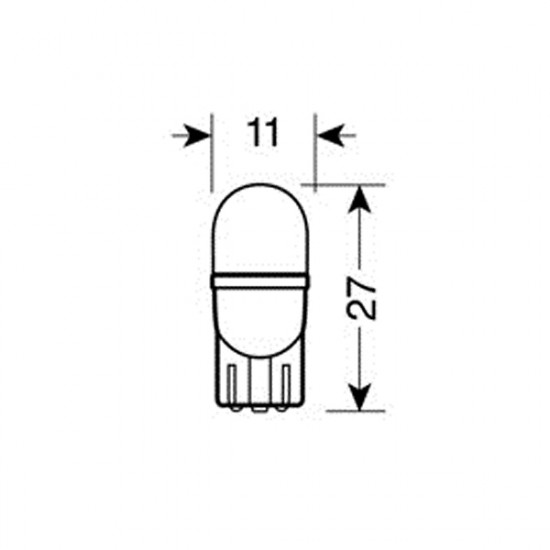 Lampa Τ10 ΨΕΙΡΑ ΜΠΛΕ ΦΩΣ W2.1x9.5d  ΚΑΡΦΙ