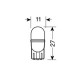 Lampa Τ10 ΨΕΙΡΑ ΜΠΛΕ ΦΩΣ W2.1x9.5d  ΚΑΡΦΙ