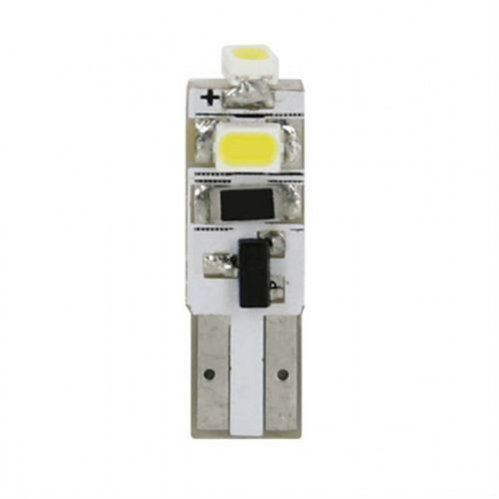 Lampa T5 10-30V W2x4,6d 22lm (ΚΑΡΦΩΤΟ) Λευκό Διάθλασης HYPER-LED3 BLISTER 2τεμ.