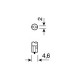 Lampa T5 12V ΛΕΥΚΟ 3SMDx1CHIPS HYPER-LED2