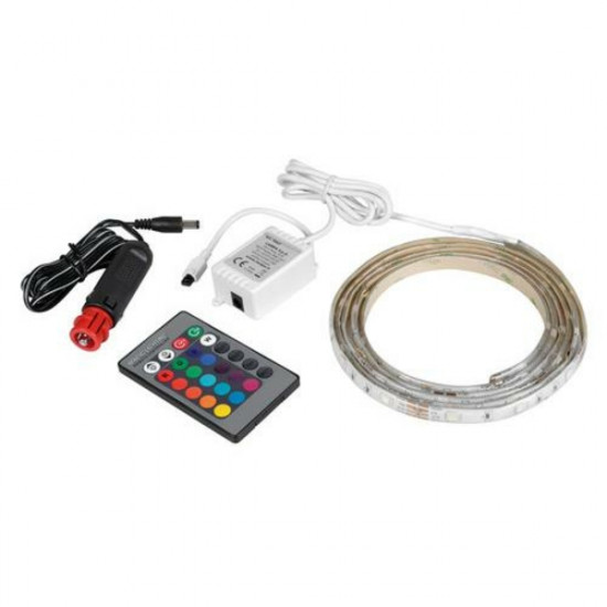 Lampa ΤΑΙΝΙΑ 60LED 12/24V RGB MULTICOLOR 200cm ΜΕ ΦΙΣ ΑΝΑΠΤΗΡΑ ΚΑΙ ΤΗΛΕΧΕΙΡΙΣΜΟ 16 ΧΡΩΜΑΤΩΝ  ΚΑΙ 3 ΧΡΗΣΕΩΝ