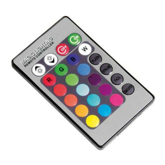 Lampa ΤΑΙΝΙΑ 60LED 12/24V RGB MULTICOLOR 200cm ΜΕ ΦΙΣ ΑΝΑΠΤΗΡΑ ΚΑΙ ΤΗΛΕΧΕΙΡΙΣΜΟ 16 ΧΡΩΜΑΤΩΝ  ΚΑΙ 3 ΧΡΗΣΕΩΝ