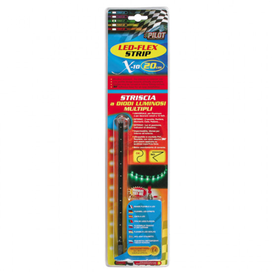Lampa ΤΑΙΝΙΑ ΜΕ 10 LED ΕΥΚΑΜΠΤΗ FLEX STRIP 20 CM 12V ΜΩΒ 1ΤΕΜ