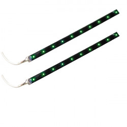 Lampa ΤΑΙΝΙΑ ΜΕ 15 LED ΕΥΚΑΜΠΤΗ FLEX STRIP 40 CM 12V ΠΡΑΣΙΝΟ 2ΤΕΜ