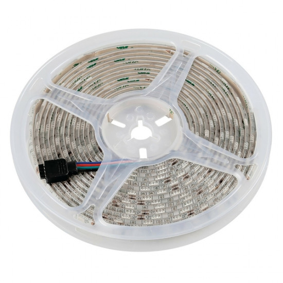 Lampa ΤΑΙΝΙΑ RGB 12V 350SMD LED ΕΥΚΑΜΠΤΗ ΜΕ ΑΥΤΟΚΟΛΛΗΤΗ ΤΑΙΝΙΑ 3M - ΦΙΣ 4 PIN 500cm