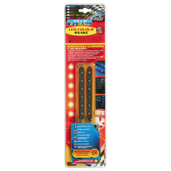 Lampa TAINIA ΣΕ ΠΛΑΣΤΙΚΗ ΒΑΣΗ 6 LED 12V 12,5 cm ΠΡΑΣΙΝΟ -2 ΤΕΜ.