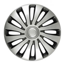 Lampa ΤΑΣΙ 14 SEPANG SILVER/BLACK ΑΣΗΜΙ/ΜΑΥΡΟ 4ΤΕΜ.